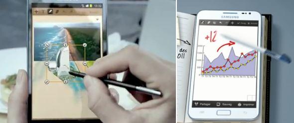 Galaxy Note, drawing on a mobile
