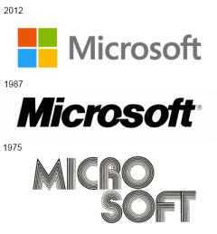 Microsoft's logo Microsoft's logo