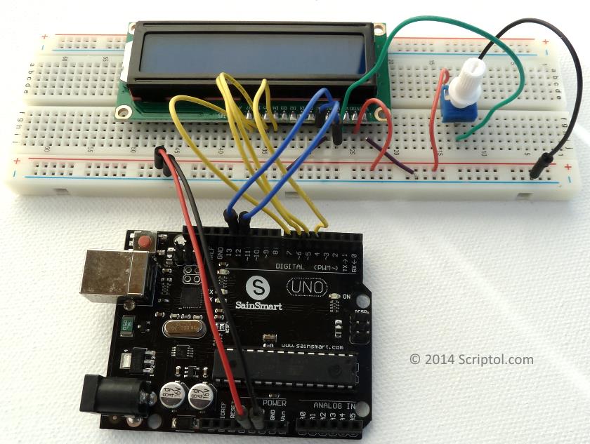 LCD montage