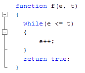 Denoting block of programs