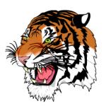 Tiger in SVG