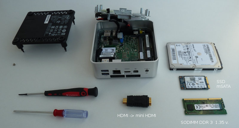 Assembly of Intel NUC